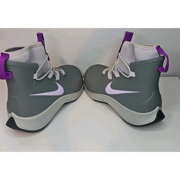 Nike Binzie Waterproof Rain Boots Sneakers Youth Size 13C Gray Purple BQ5381-003 - Picture 6 of 7